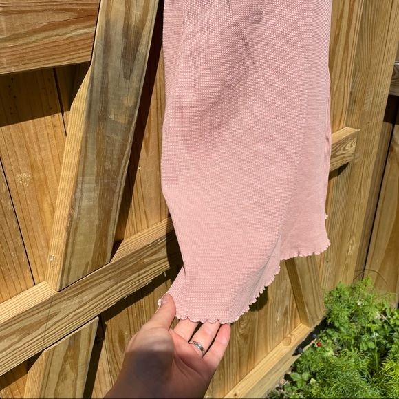 💫FINAL SALE PULL&BEAR dusty rose ribbed minidress - Picture 6 of 7